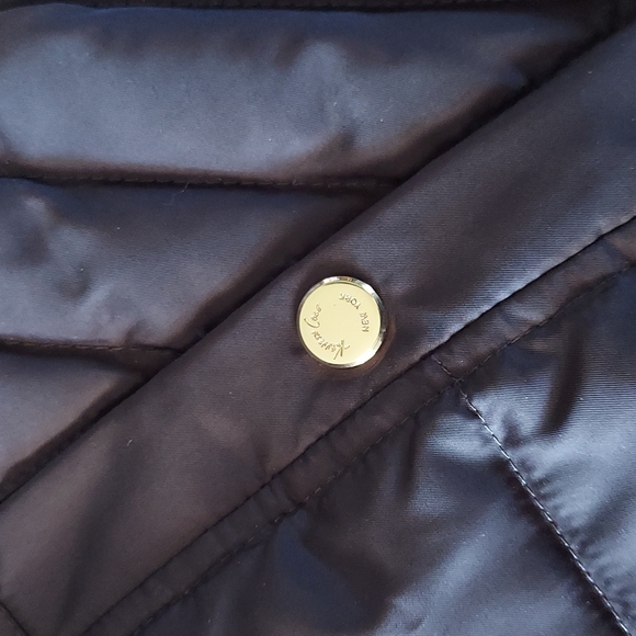 Kenneth Cole NY Mocha Faux Fur Detachable Hood Down Filled Full Zip Puffer Coat - Picture 5 of 13